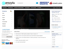 Tablet Screenshot of ersoylusigorta.com